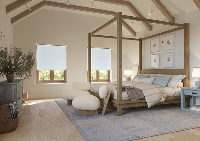 Little Lambs, Baby Blue - Roller Blind - Image 7